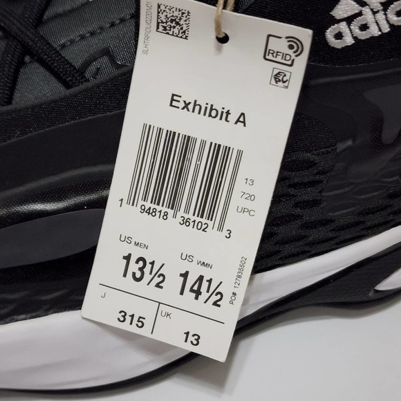 Adidas‎ Exhibit A low top basketball shoes men's size 13.5 new!!! - Picture 6 of 8